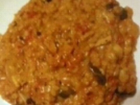 残ったパエリアで、簡単リゾット♪